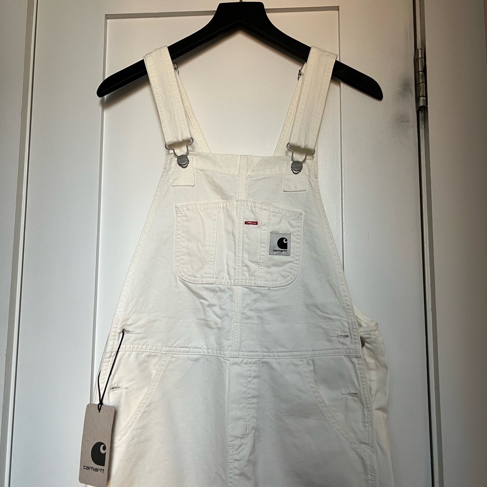 New! Woman's Carhartt WIP Cream Overalls